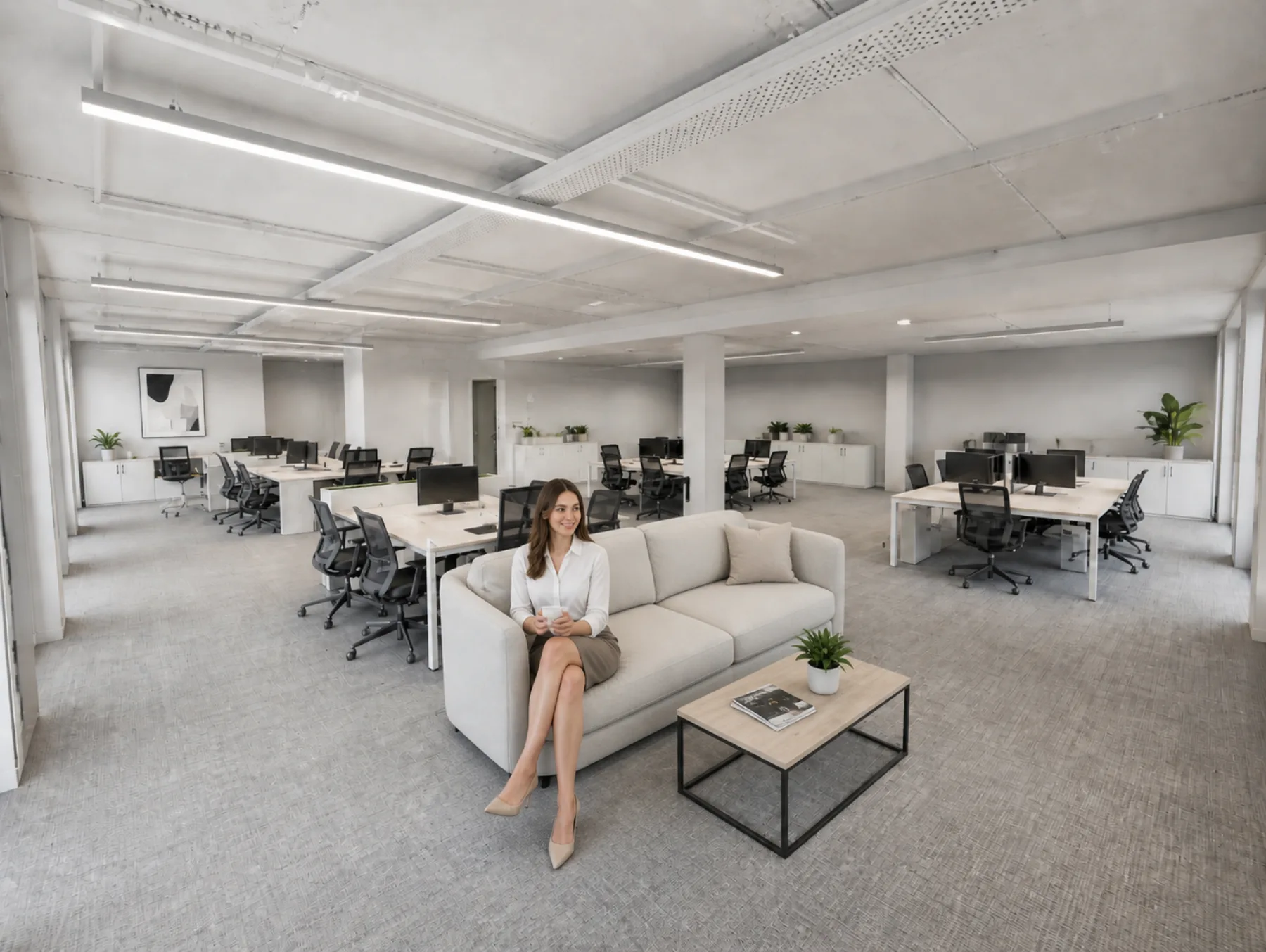 Modernes Open-Space-Büro im Neubau Alfter, Erstbezug