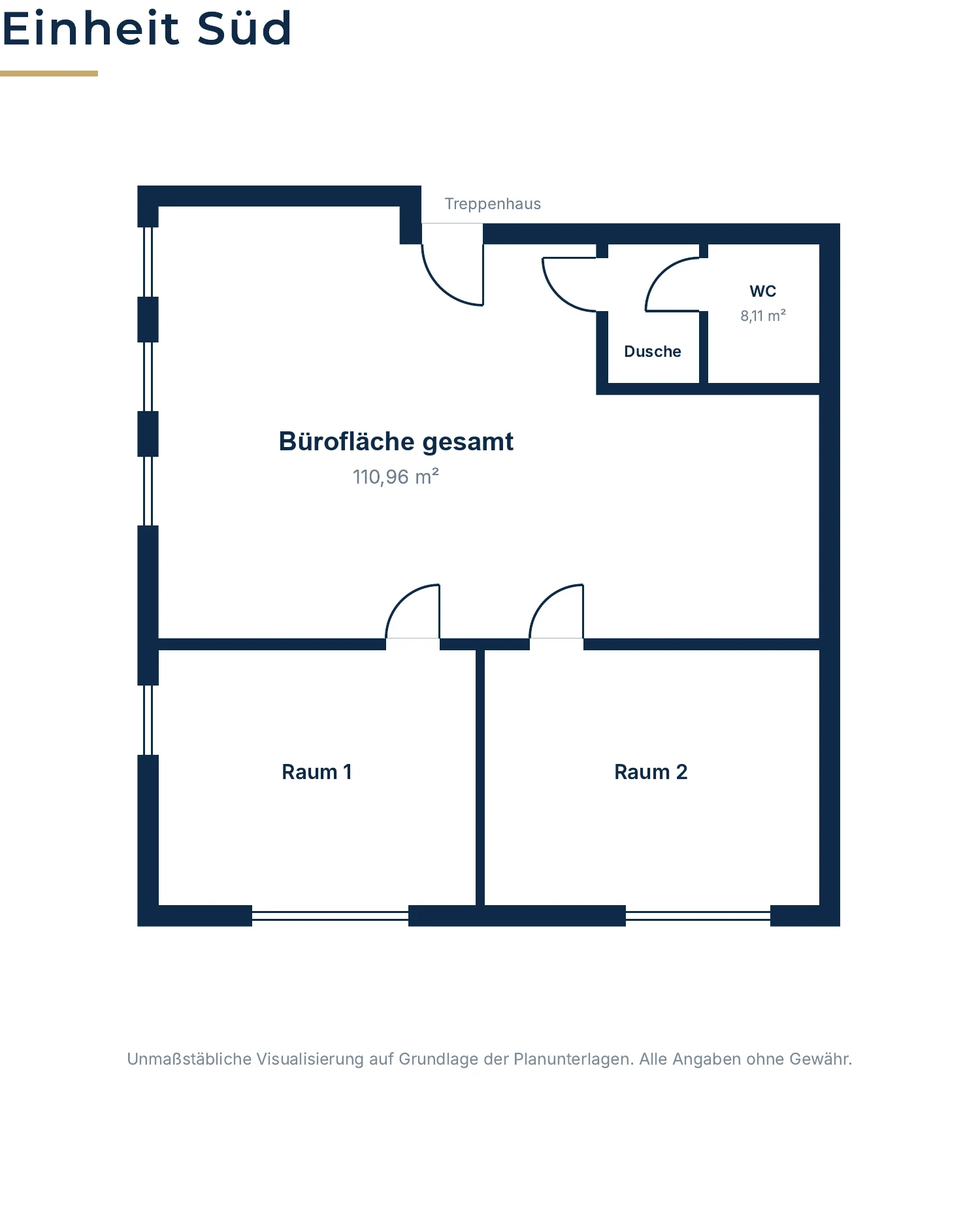 Grundriss Einheit Süd EG